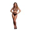 2 Piece With Crop Top, Pantie And Fishnet Structure.