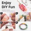 Glass Beads Bracelet Making Kits 28 Colors 8mm Crystal Beads Round Gemstone Stone Beads with Accessories for Jewelry Making DIY