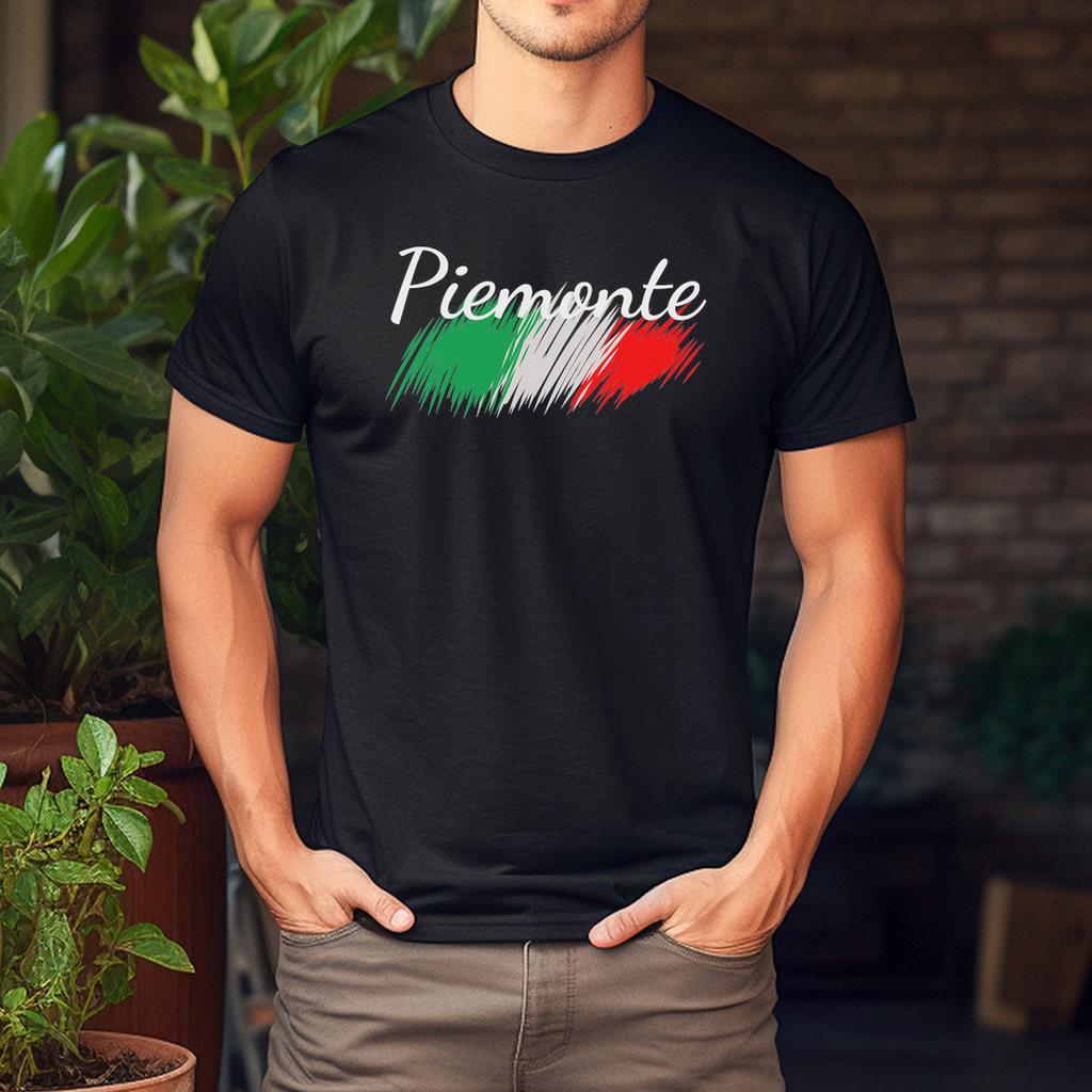 Piemonte Italy Flag Italia Souvenir Gift Matching Italian T-Shirt