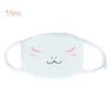 ALL-FASHION-MALL Λευκή Anime Εμοτικόν Μάσκα Στόματος Kaomoji Αντι-Σκόνης Kawaii Μάσκα Προσώπου