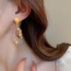 Geometric Irregular Silver Needle Earrings Fashionable High-end Ins Temperament Earrings for Women