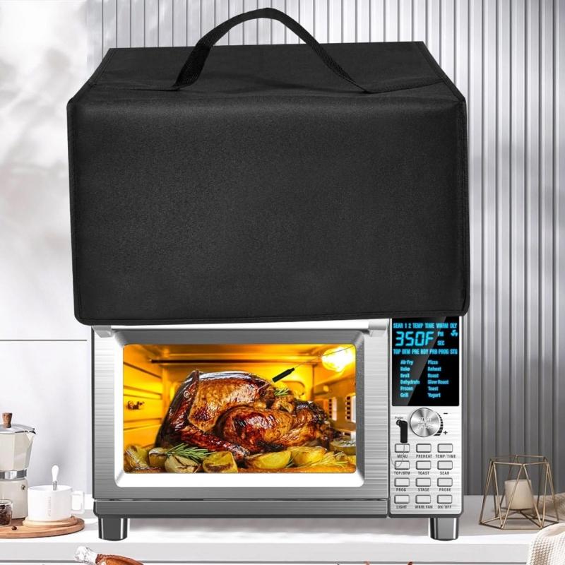 Breathable Microwaves Oven Covers Dust Proof Oil Resistant Washable Fabric Fit For Kitchen Appliance Maintenances