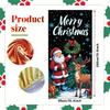 Christmas themed door curtain high elasticity easy to install and clean perfect for holiday home decoration