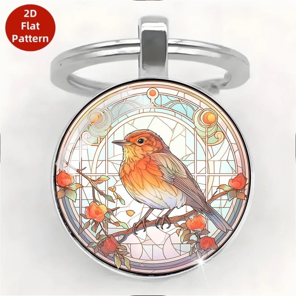 European Robin Friendship Gift Keychain Set - Exquisite Pendant Backpack Accessory