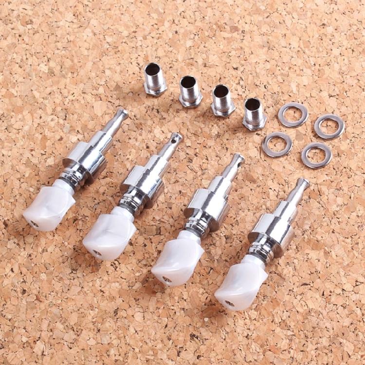 2Pcs Banjo Tuner Banjo Geared Machine Pearled Pegs Tuning 2 Head Tuner Tone Keys