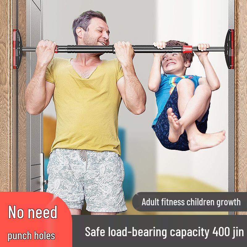 Indoor Kids' No-Punch Doorway Pull-Up Bar for Home Fitness