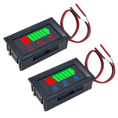 Autobatterie Ladezustandsanzeige 12V 24V 36V 48V 60V 72V Lithiumbatterie Kapazitätsmesser Tester Anzeige LED Tester Voltmeter