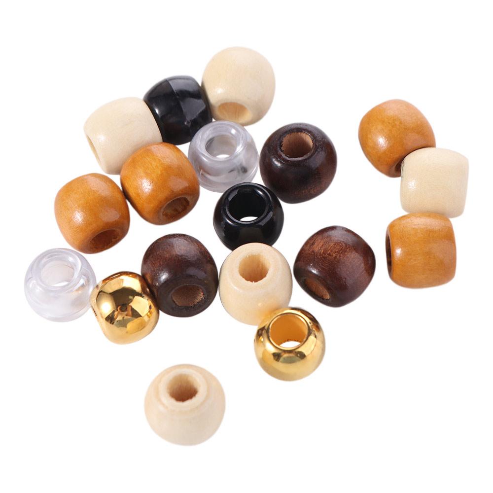 120Pcs Multi Style Braiding Beads DIY Crafts Dreadlocks Hair Rings Dreadlock Hair Beads for Braids