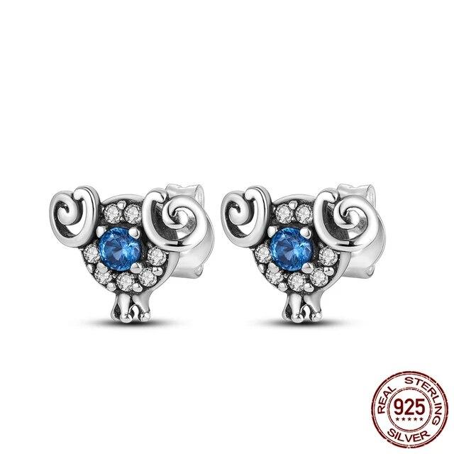 Neue Design Stern Flügel Ohrstecker Creolen für Frauen Freundin Frau Silber 925 Schmuck Geschenk Tropfen Ohrringe