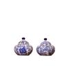 Blue and White Porcelain Flower Vase - Ceramic Tea Can Storage Jar for Home Decor