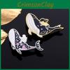 Adorable Whale Enamel Pin Beautiful Accessories For Unique Fashion With Ocean Galaxy Design