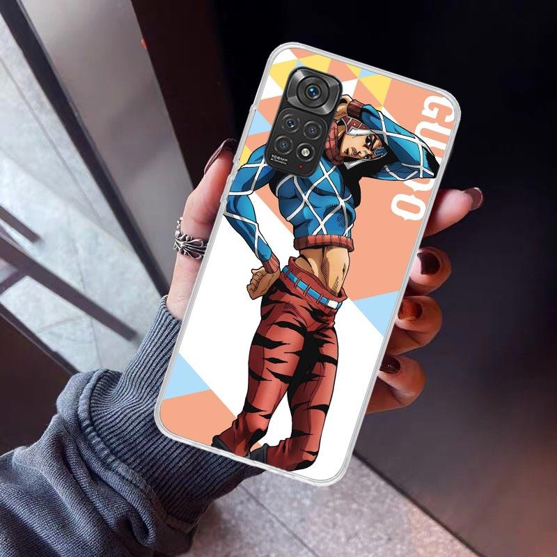 JoJo's Bizarre Adventure Kujo Jotaro Phone Case For Xiaomi Redmi Note 10 11 12 13 14 15 Pro Plus 11S 12S 14S 11T 11E 10S Soft TP
