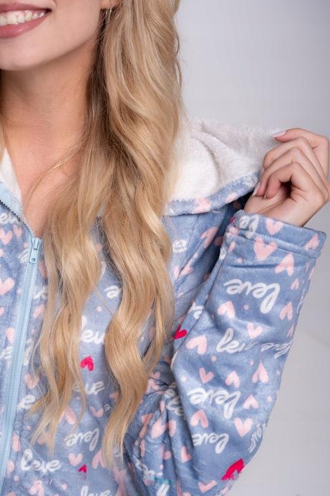 PYJAMAS ONESIE Kigurumi Overall Kostüm HERZEN [ONESIE8]