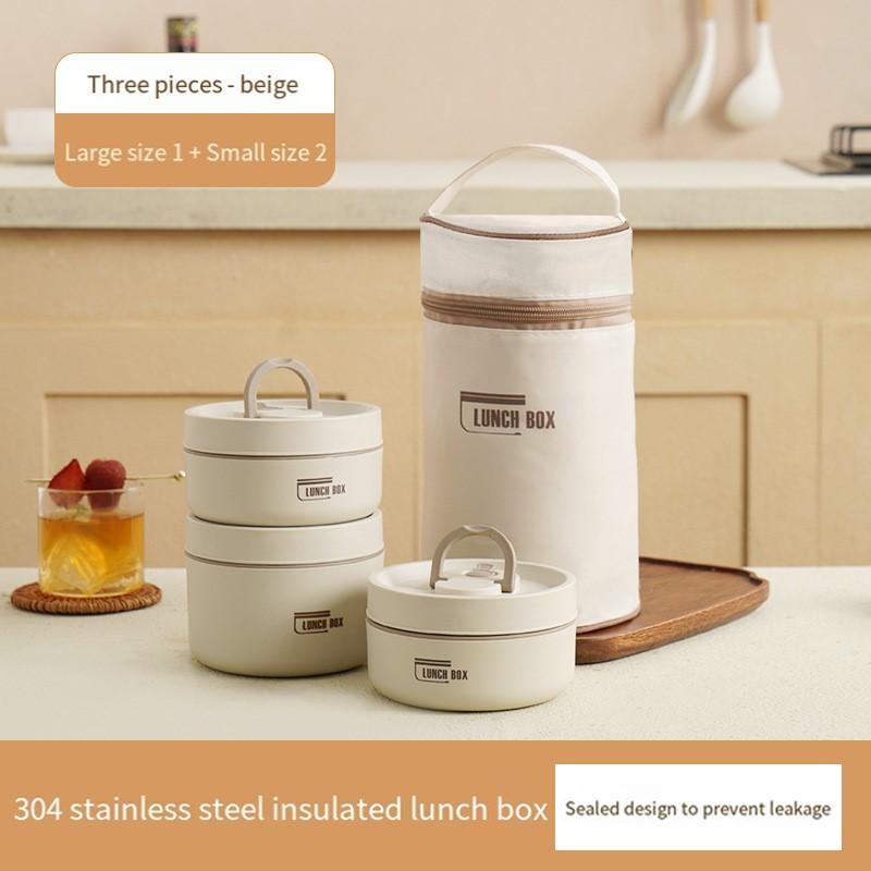 Stainless Steel Lunch Box for Office Workers and Students Multi-Layer Sealed Rice Container Microwave Safe Meal Prep Bento