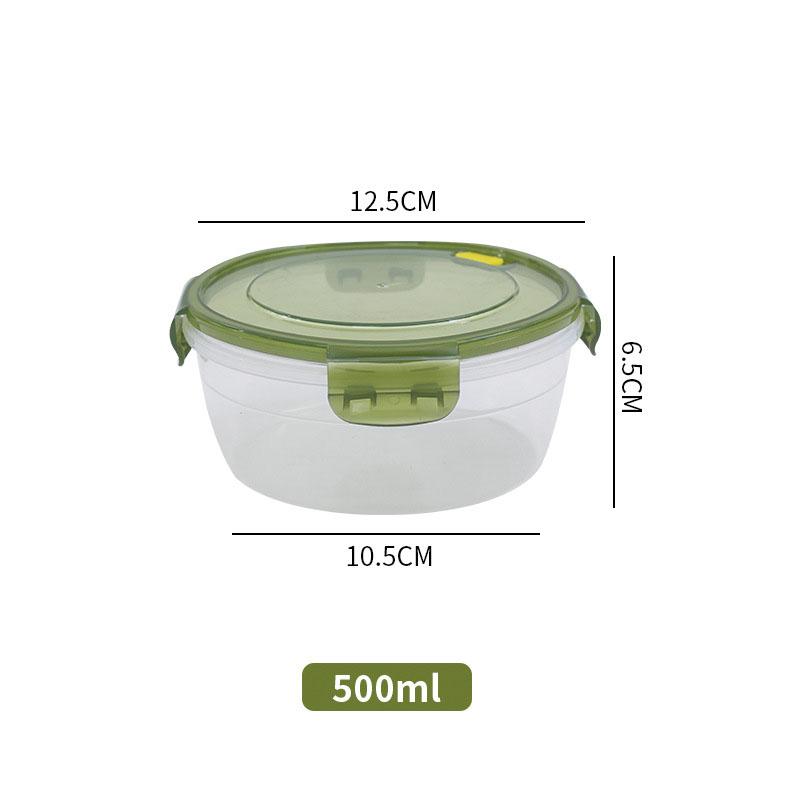 Fresh-keeping Box Can Be Heated in Microwave Oven, Kitchen Refrigerator Freezer Storage Box, Transparent Lunch Box with Lid