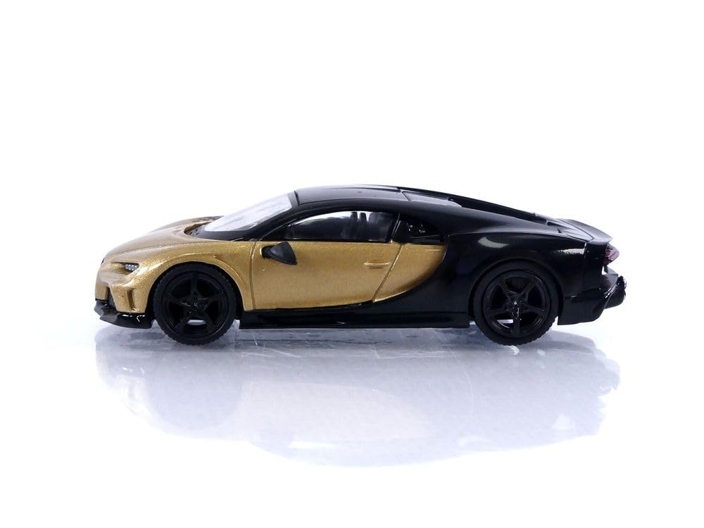 TrueScale Miniatures MINI GT Bugatti Chiron Super Sport Gold Finished Product 1/64 (Left-Hand Drive)