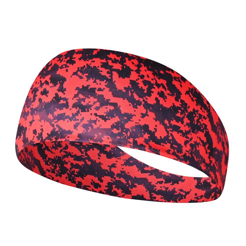 Camouflage Stirnband Sport Schweißbänder Elastisches Schweißband Training Laufen Radfahren Athletisch Yoga Kopfbedeckung Dehnbares Haarband