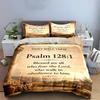 Psalm 128:1 Daily Bible Verse Bedding Set Bedding Set (1 Duvet Cover, 2 Pillowcases, Duvet Not Included)