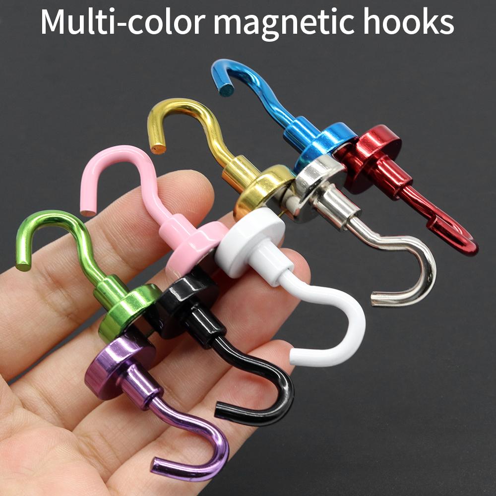 Strong Magnetic Hooks Load-bearing Home Kitchen Bar Storage Hooks Key Storage Hooks Bathroom Hangers Multi-Purpose Magnet Hook
