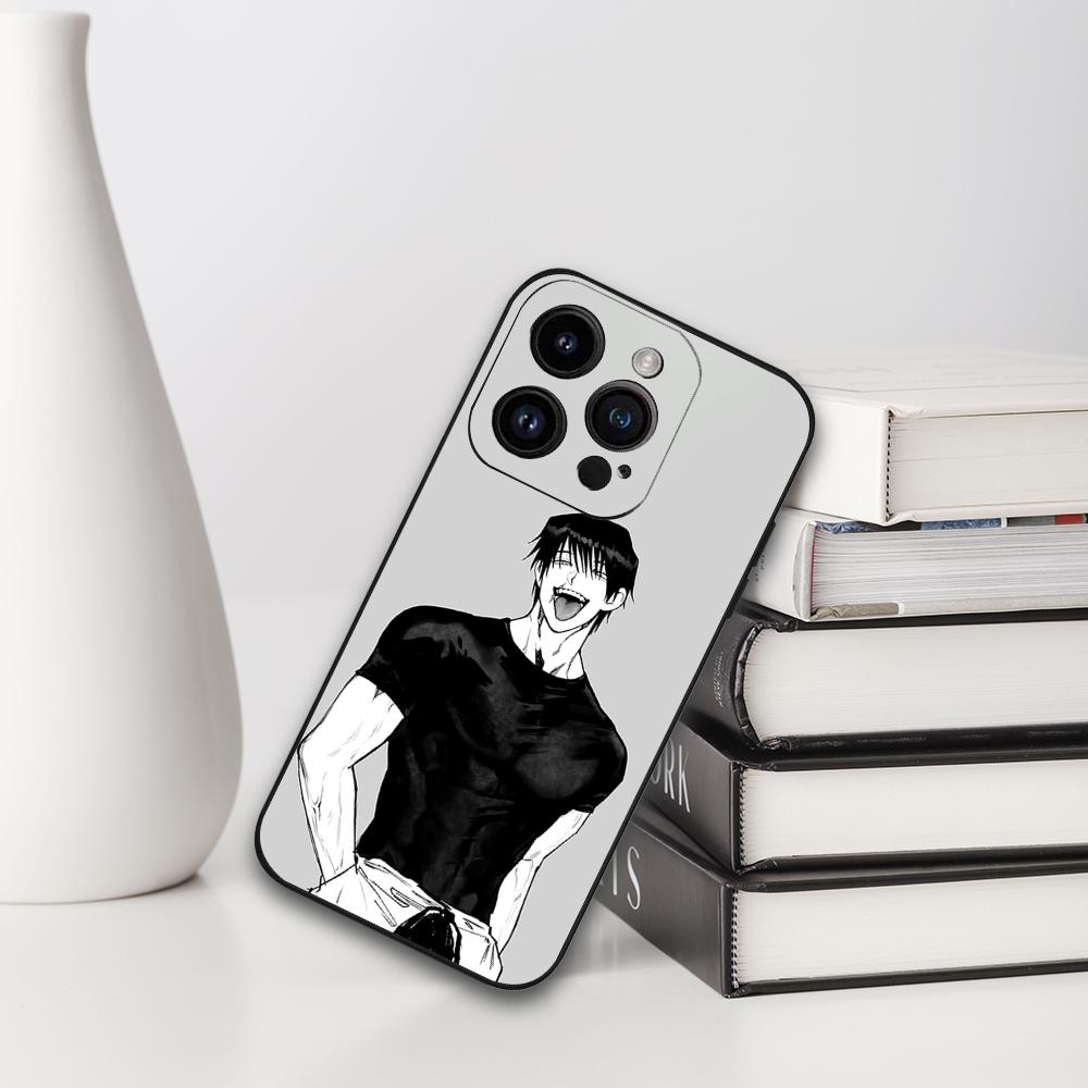 Toji Fushiguro Jujutsu Kaisen Phone Case For Iphone 16 15 11 13 14 Pro Max 7 8 Plus X Xr Xs Max 12mini Black Shell Cover Case