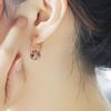 Alloy Weight Loss Earrings Coloured Diamond Small Hoop Earrings Crystal Diamond Ball Earrings