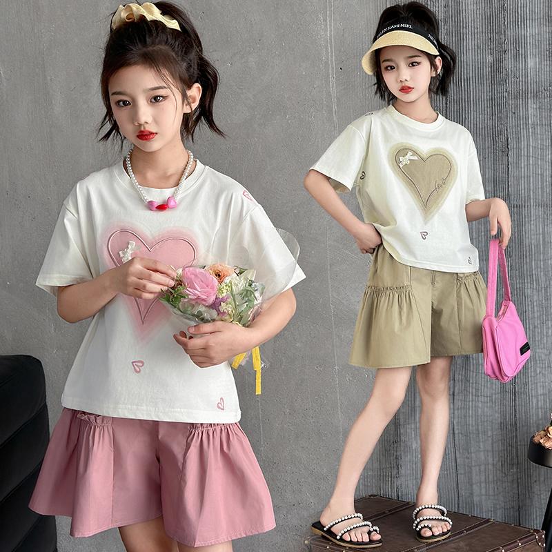 Girls' Summer Short-Sleeved Set