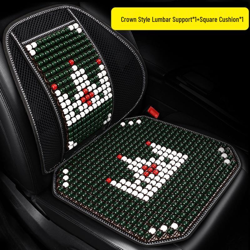 

HANDUNYOU Wood Bead Ventilated Car Seat Cushion Set