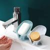 Lotus Leaf Soap Box, No Drill Suction Cup Holder, Vertical Drainable Detachable Soap Dish for Bathroom