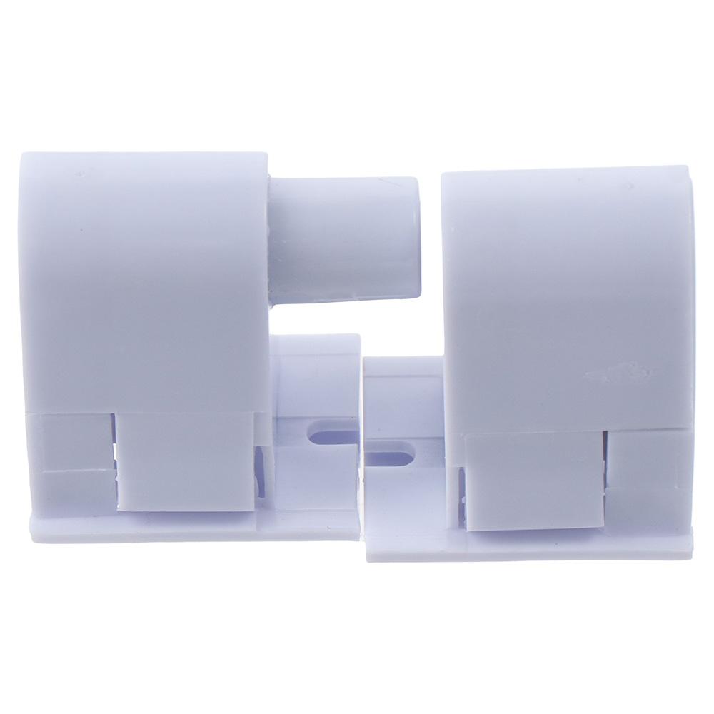 

4 пары белых одноконтактных разъемов, основание держателя люминесцентной трубки