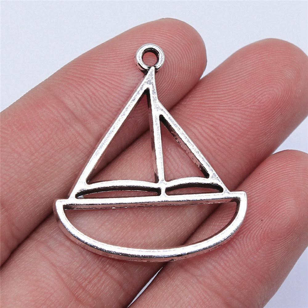 Charms Airplane Ship Pendants Minimalist Jewelry Components QC001