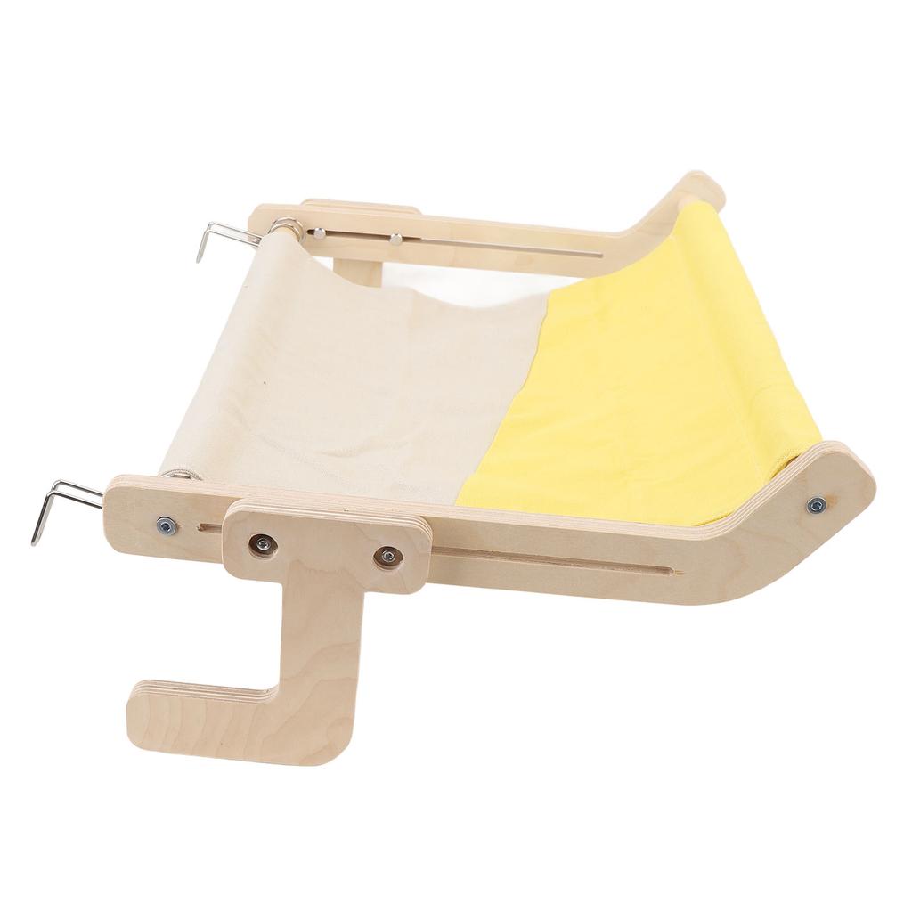 Cat Window Perch Wooden Hanging Window Cat Hammock Sturdy Frame Cat Sleeping Bed Seat Shelves for