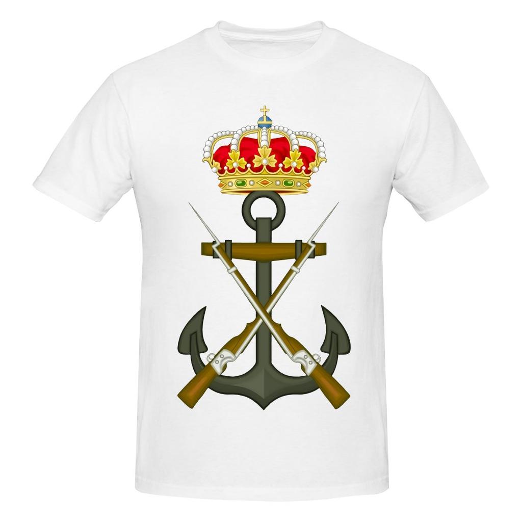 Badge Of The Spanish Marine Infantry Casual Tshirtkoreanstyle Vibe Home Comfort Tees