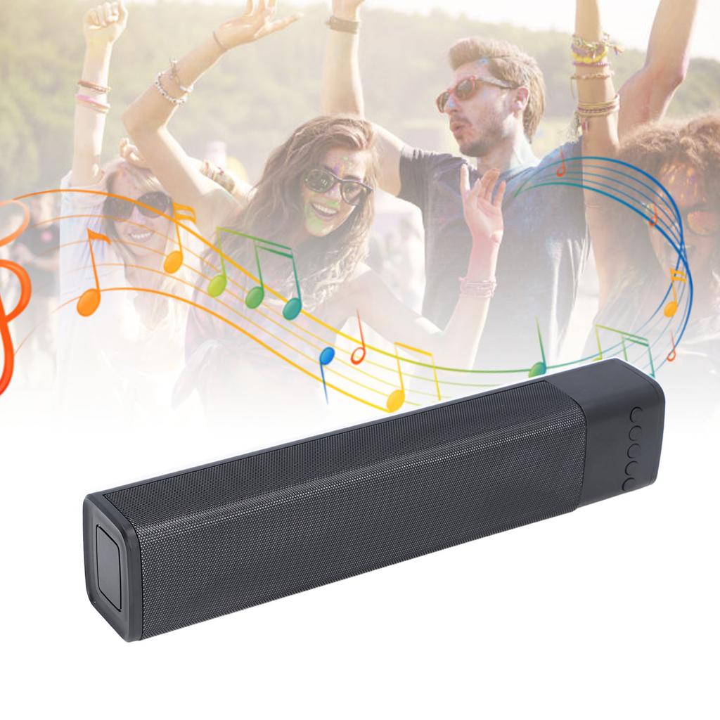 Wireless Speaker Bar RGB Multicolor Light     Dual 4 Ohm  5W 20Hz‑20KHz for Home Gathering Outdoor Picnic
