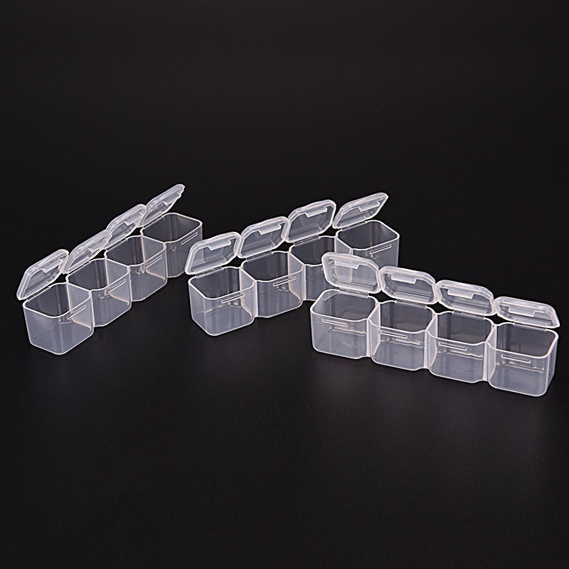 Plastic 28 Slots Nail Art Tools Jewelry Storage Box Case Makeup Organizer Beads