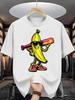 Cool Banana Graphic Men Cotton T-Shirt Summer O-neck Short Sleeve Tee Tops Casual Unisex Tshirt