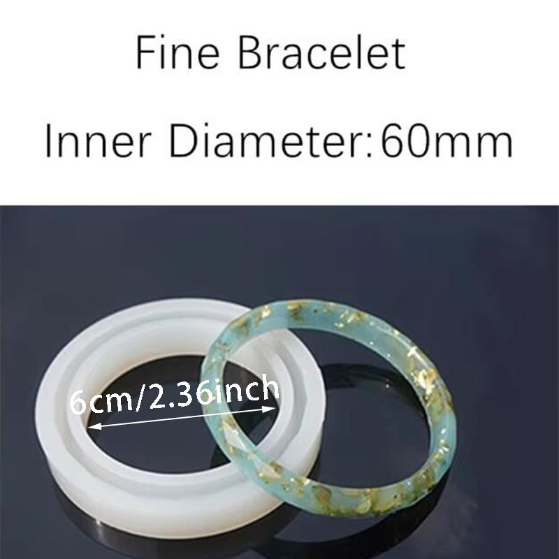6cm Zylinder Silikonform für DIY UV Harz Armband Schmuck Epoxidharz Formen für Schmuckherstellung Werkzeuge