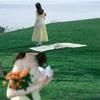Gentle wind super fairy yellow suspender dress for children's summer new temperament waist and thin skirt
