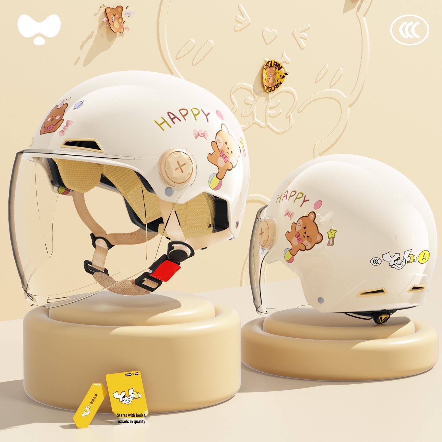 3C Certified Kids Electric Scooter Helmet - Cute, Safe, Warm for Autumn/Winter One Size