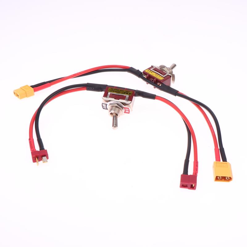 1 Piece Xt60 Xt90 T-Plug Power On-Off Toggle 12/14Awg Large Current High Load Switch For Ebike Rc Airplane Esc Motor Connecting