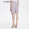 PORTS Women's Spring/Summer Oblique Placket Bermuda Shorts