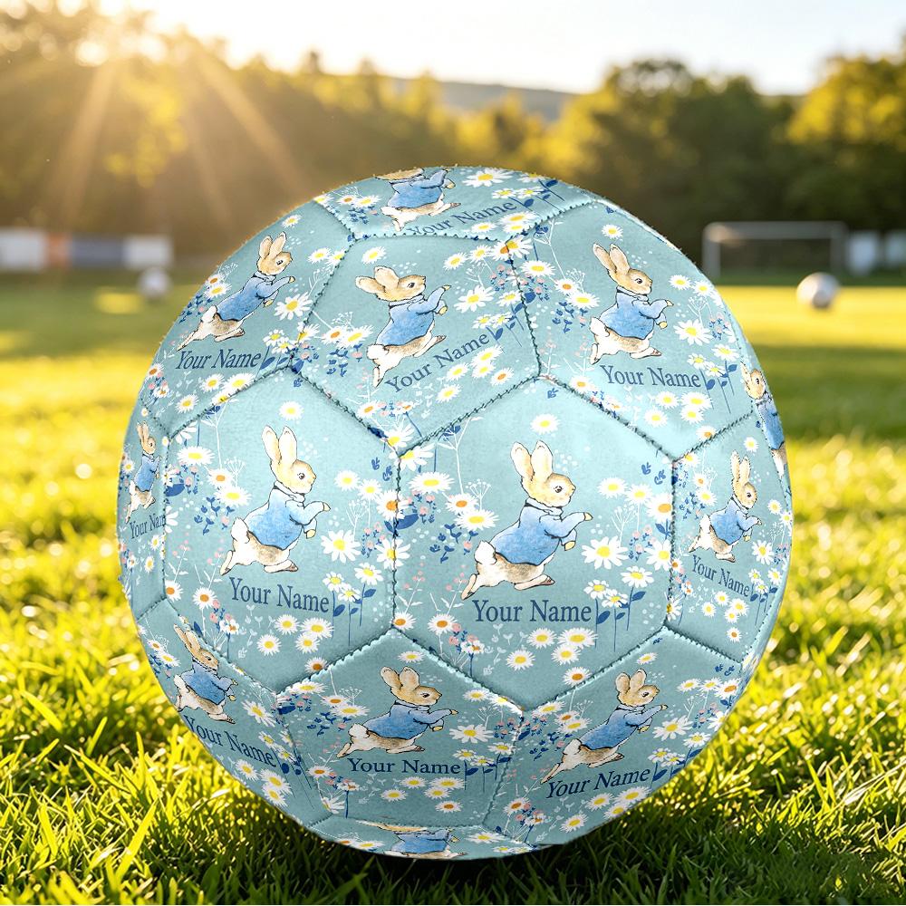 Custom Name Text Size 5 Football,Peter Rabbit Standard Training Soccer Ball