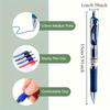 12-Pack Blue Gel Pens for Doctors and Nurses 0.5mm Quick-Dry Smooth Writing Ergonomic Design Ideal for Prescription Writing and Office Supplies