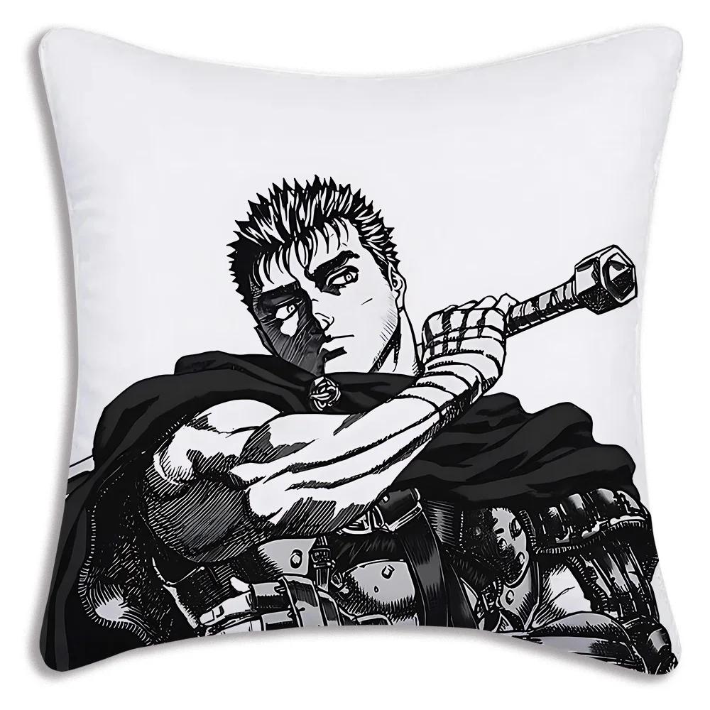 Berserk Pillowcase Pillow Covers Decorative Pillows Room Decorating Items Sofa Cover Modern Home Decoration Anime Cushion Decor