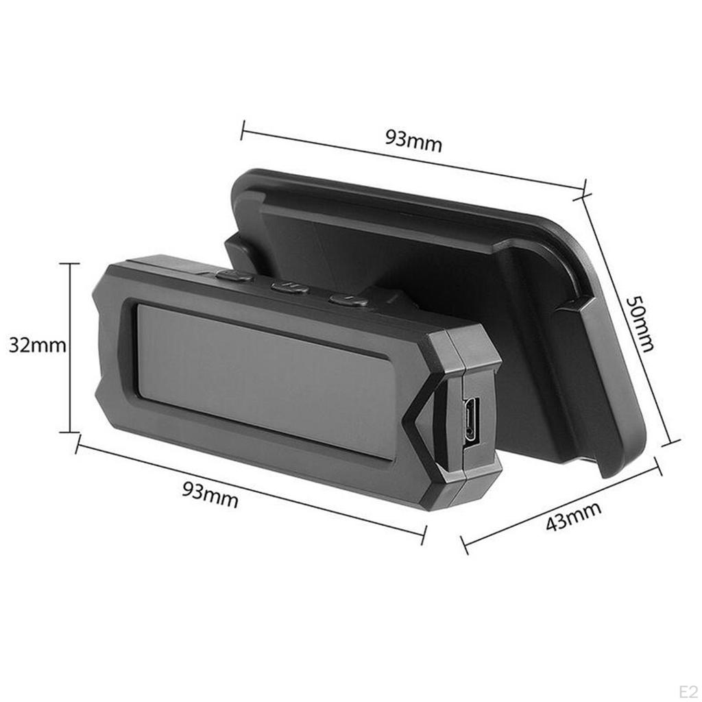 Solar Powered Car Tire Pressure Sensor with Temperature and LCD Display Panel & USB
