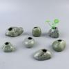 Smooth Stone Vase Ornament DIY Hydroponic Flower Vases Ceramic Mini Vases  Hotel Supplies