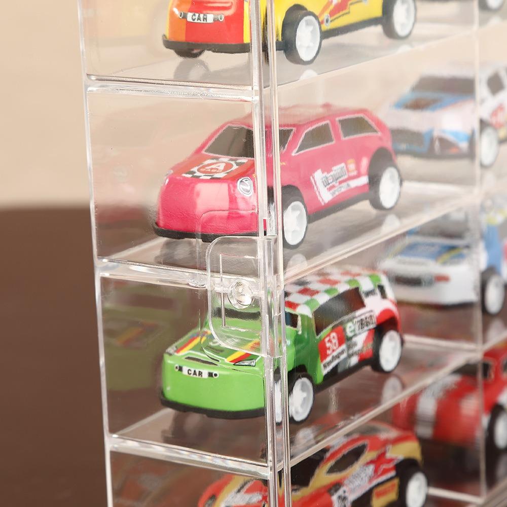 Compact Car Model Storage Display Box, Car Model Dust-Proof Display Stand, Transparent Toy Car Placement Box