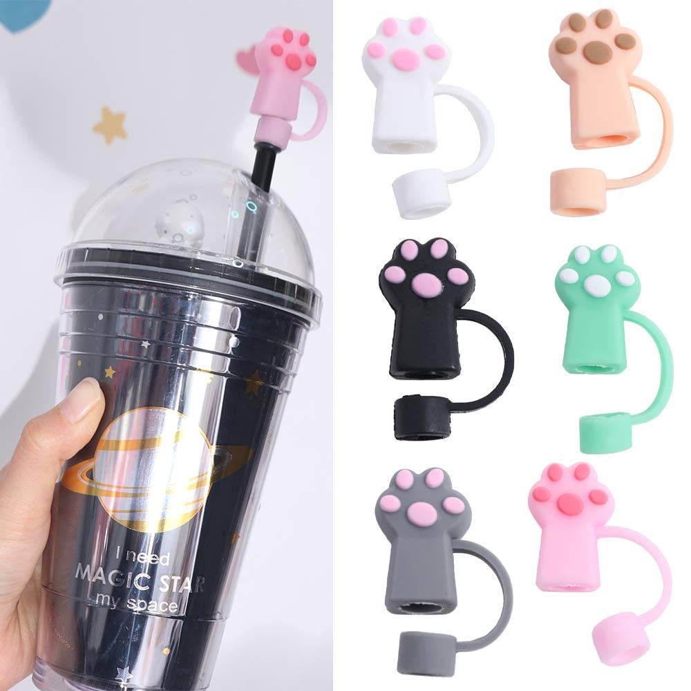 

Dust-Proof Cat Paw Straw Cover 10mm Straw Tip Cute Straw Topper Tumbler розовый