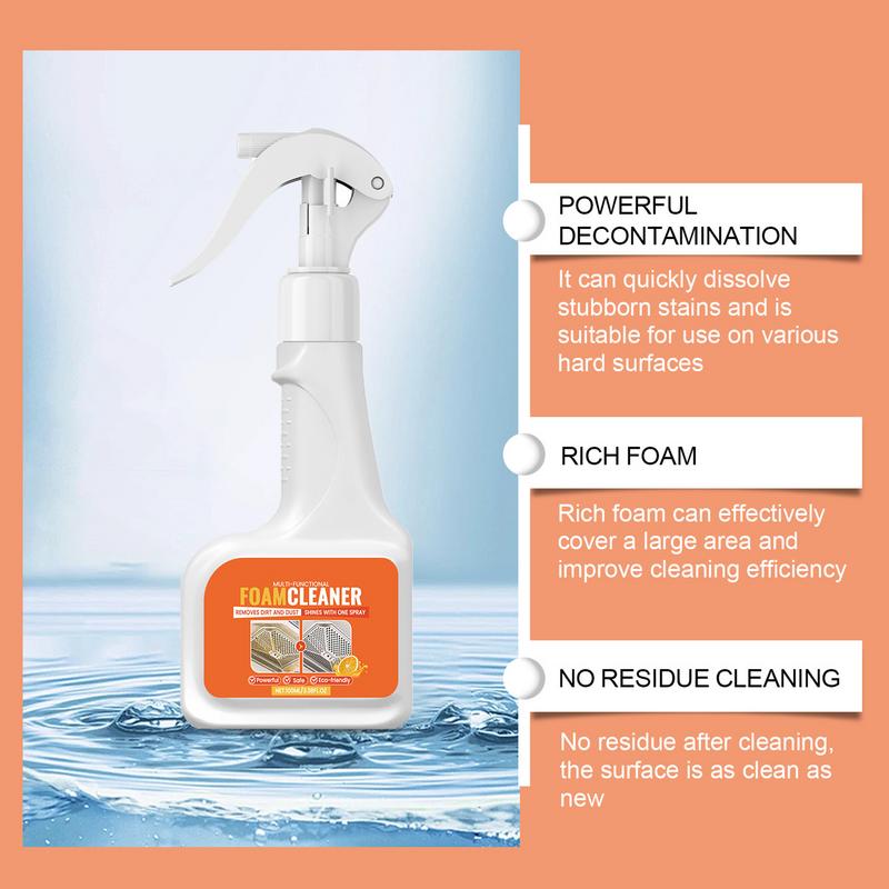 Foam Cleaner Bubble Cleaner Spray For Oil Stains Kitchen Pots And Pan Cleaner Multifunctional Kitchen Grease Cleaner For