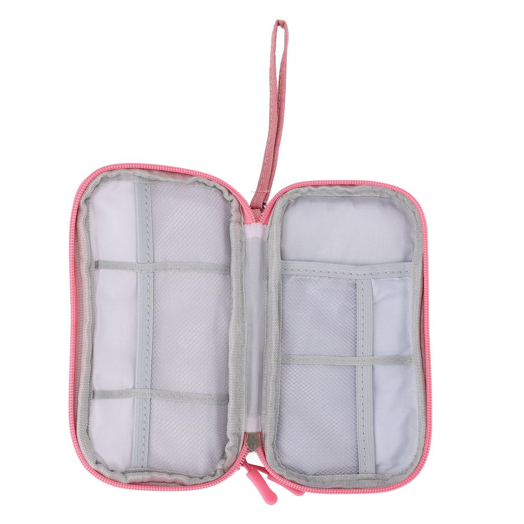 Nail Drill Kit Holder Bag Mesh Pockets Multi Layers Water Resistant Portable Nail Drill Organizer Bag for Grinding
