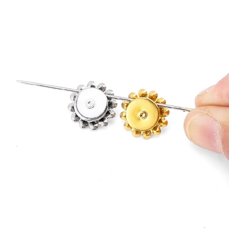 100Pcs Decorative Sew on Rhinestones Flower Shape Sew on Rhinestones for Clothing Dress Shoes Bag Hat and Sewing Project